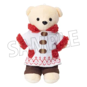 Essential Worker New Year Celebration Kumamate Kumamate Duffle Coat Red Costume for Plush