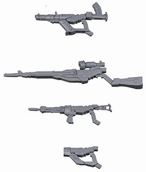 GM/GM Weapons Set - 1/144 scale - HGBC Gundam Build Fighters: GM Counterattack - Bandai Storytelling Prop Twitch Channel