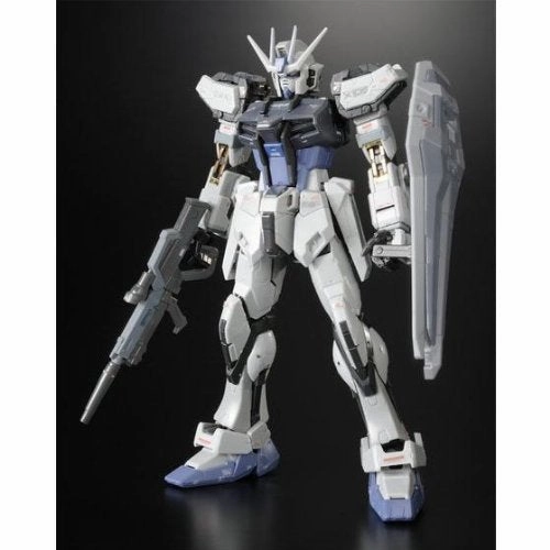 GAT-X105 Strike Gundam GAT-X105 AQM/E-X02 Sword Strike Gundam GAT-X105 AQM/E-X03 Launcher Strike Gundam (Deactive Mode version) - 1/144 scale - RG Kidou Senshi Gundam SEED - Bandai Generational Gift Child Safe