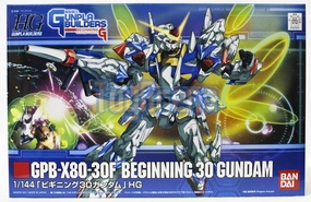 Glow In Dark Cute Collectible Gunpla 1/144 HG Builders #006 GPB-X80-30F Beginning 30 Gundam Model Kit