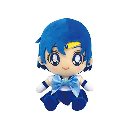 "Sailor Moon" Chibi Plush Sailor Mercury Kneeling Pose