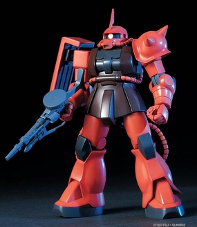 Gundam 1/144 HGUC #032 Gundam 0079 MS-06S Zaku II Char Custom Model Kit Movie Model