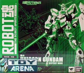 Robot Spirits Damashii SP Gundam Unicorn Awakening Type & Glowing Stage Set Bandai Exclusive Crystal Figure