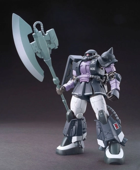 Gundam 1/144 HG The Origin #005  MS-06R-1A Zaku II High Mobility Type (Ortega) Model Kit Porcelain Doll Art Toy