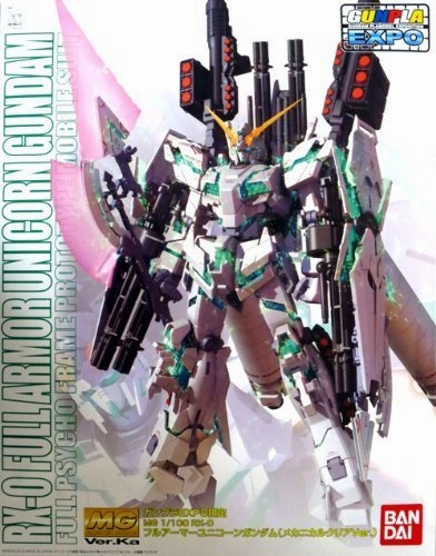 Interactive Exhibit RX-0 Full Armor Unicorn Gundam (Mechanical Clear ver. version) - 1/100 scale - MG, Kidou Senshi Gundam UC - Bandai
