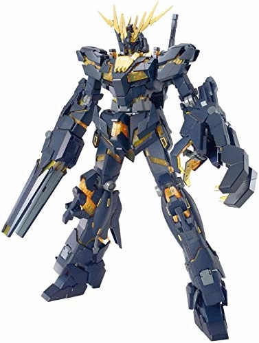 RX-0 Unicorn Gundam Banshee - 1/100 scale - MG (#155) Kidou Senshi Gundam UC - Bandai Unisex Design Action Statue