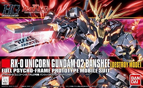 Religious Figure RX-0 Unicorn Gundam Banshee (Destroy Mode version) - 1/144 scale - HGUC (#134) Kidou Senshi Gundam UC - Bandai