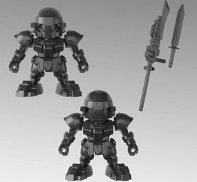 Gundam SDSS #028 Sangoku Soketsuden Bu Dui Bing Model Kit People Sculpture Mini Statue