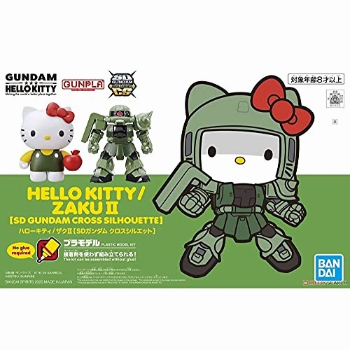 Battery operated Egyptian Art SD Gundam Cross Silhouette SDCS Hello Kitty / ZAKU II