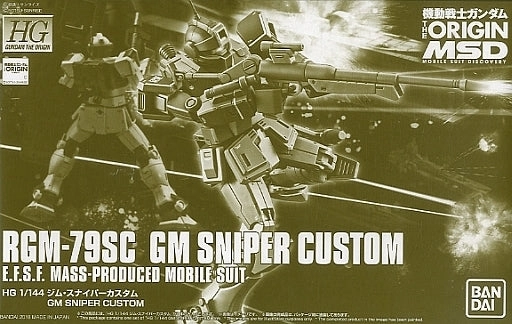 Gaming Peripheral Limited Edition Gundam 1/144 HG The Origin RGM-79SC GM Sniper Custom Model Kit Exclusive
