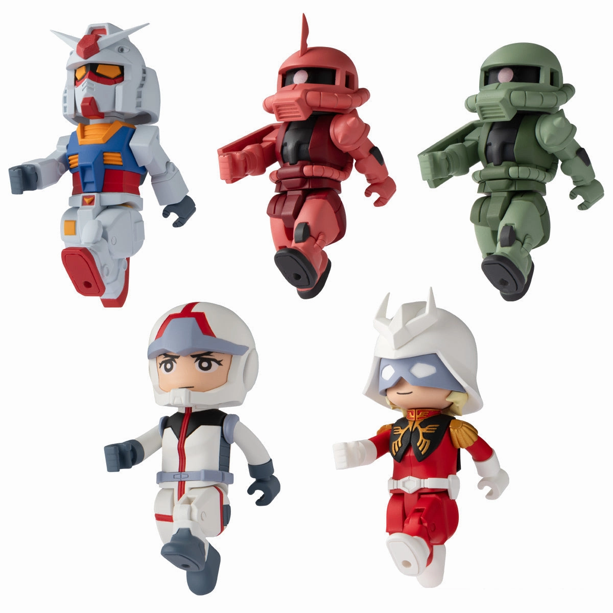 Bandai Bitlot Gundam Trading Figure Set of 10 Desktop Statue