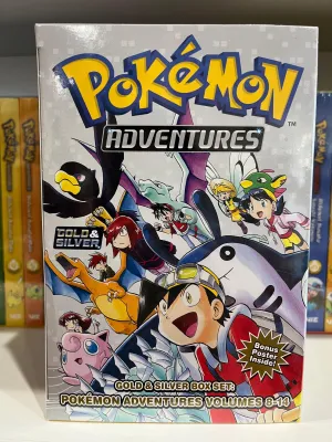 Manga | Pok??mon Adventures | Box Set | Gold & Silver Box Set v. 8-14 Random Toy Find Random Pack Opening