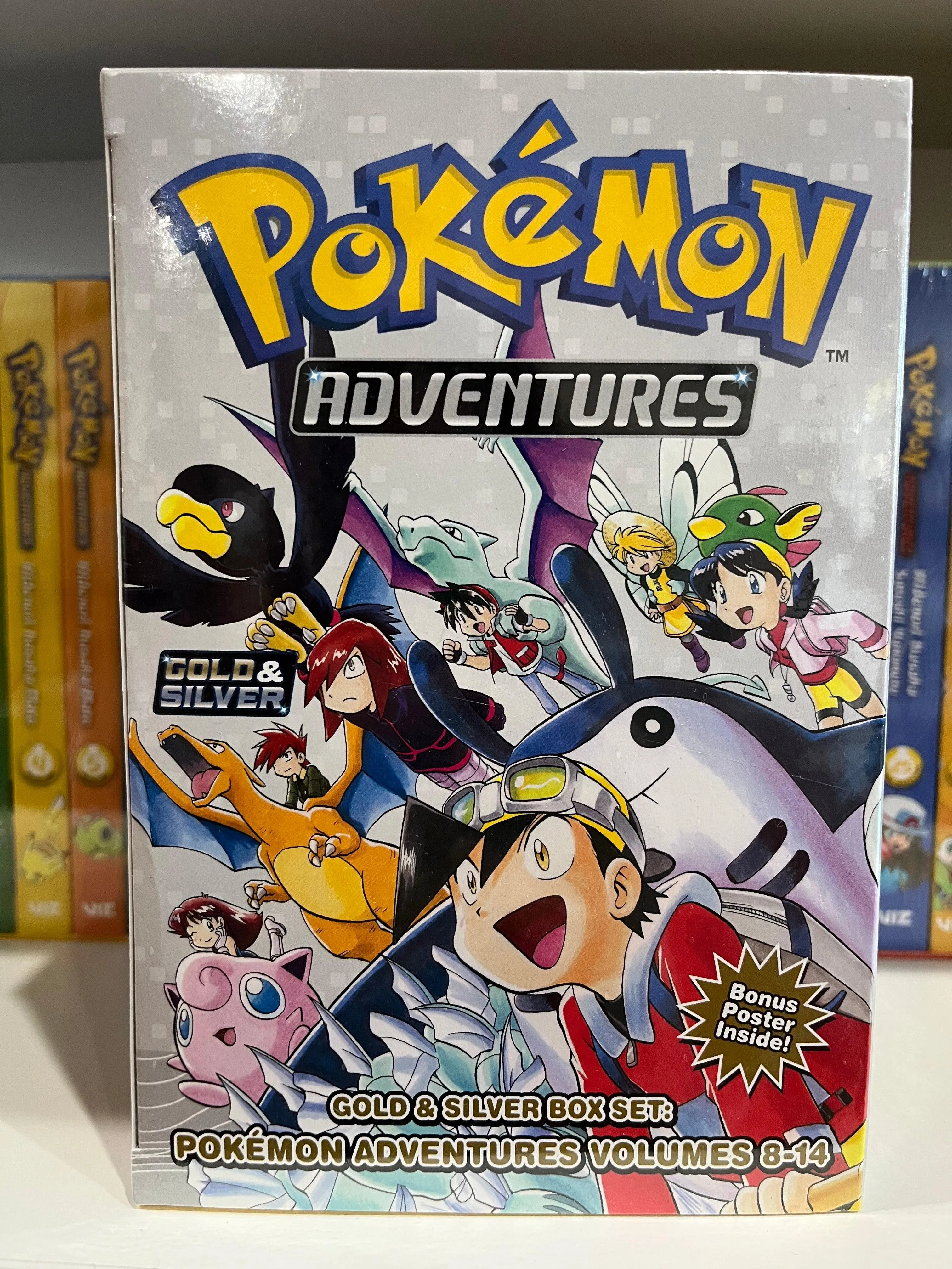 Manga | Pok??mon Adventures | Box Set | Gold & Silver Box Set v. 8-14 Random Toy Find Random Pack Opening