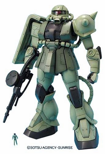 Detailed Hero MS-06F Zaku II MS-06J Zaku II Ground Type (Ver. ONE YEAR WAR version) - 1/100 scale - MG, Kidou Senshi Gundam - Bandai