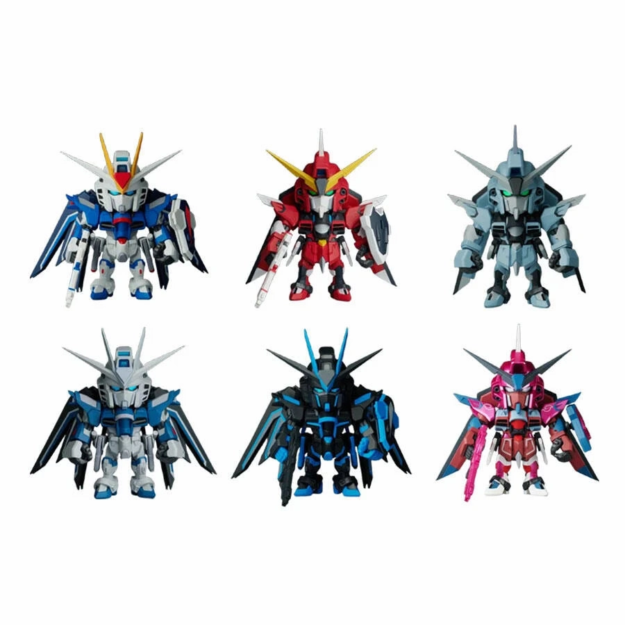 Special Color Bandai Gundam Seed Freedom QMSV Mini Rising Freedom and Immortal Justice Gundam Sealed Box Set of 8