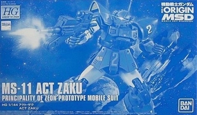 Robot Design Cat Figurine Gundam 1/144 HG The Origin MS-11 Act Zaku Model Kit Bandai Exclusive