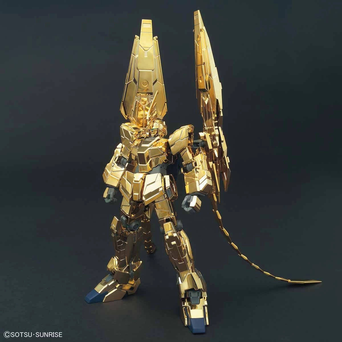 Gundam 1/144 HGUC #227 Gundam Narrative RX-0 Unicorn Gundam 03 Phenex (Unicorn Mode) (Narrative Ver) Gold Coating Model Kit Desktop Toy Safe For Children