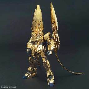 Gundam 1/144 HGUC #227 Gundam Narrative RX-0 Unicorn Gundam 03 Phenex (Unicorn Mode) (Narrative Ver) Gold Coating Model Kit Desktop Toy Safe For Children