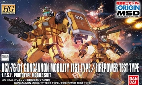 Gundam 1/144 HG The Origin #014 RXC-76-01 Guncannon Mobility Firepower Test Type Model Kit Assembly Required