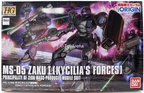 Souvenir Shop Anime Hero Gundam 1/144 HG The Origin #018 Zaku I Kycilia's Forces Model Kit