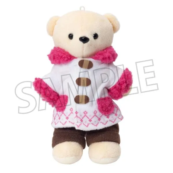 Kumamate Kumamate Duffle Coat Pink Costume for Plush Little Creature Small Briefcase
