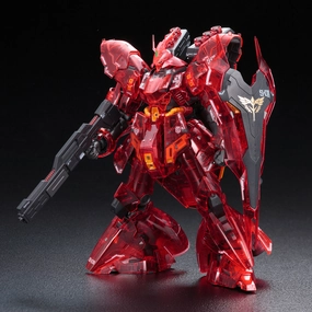 Gundam 1/144 RG Sazabi (Clear Color) Model Kit Exclusive Pre-Columbian Balcony Decoration